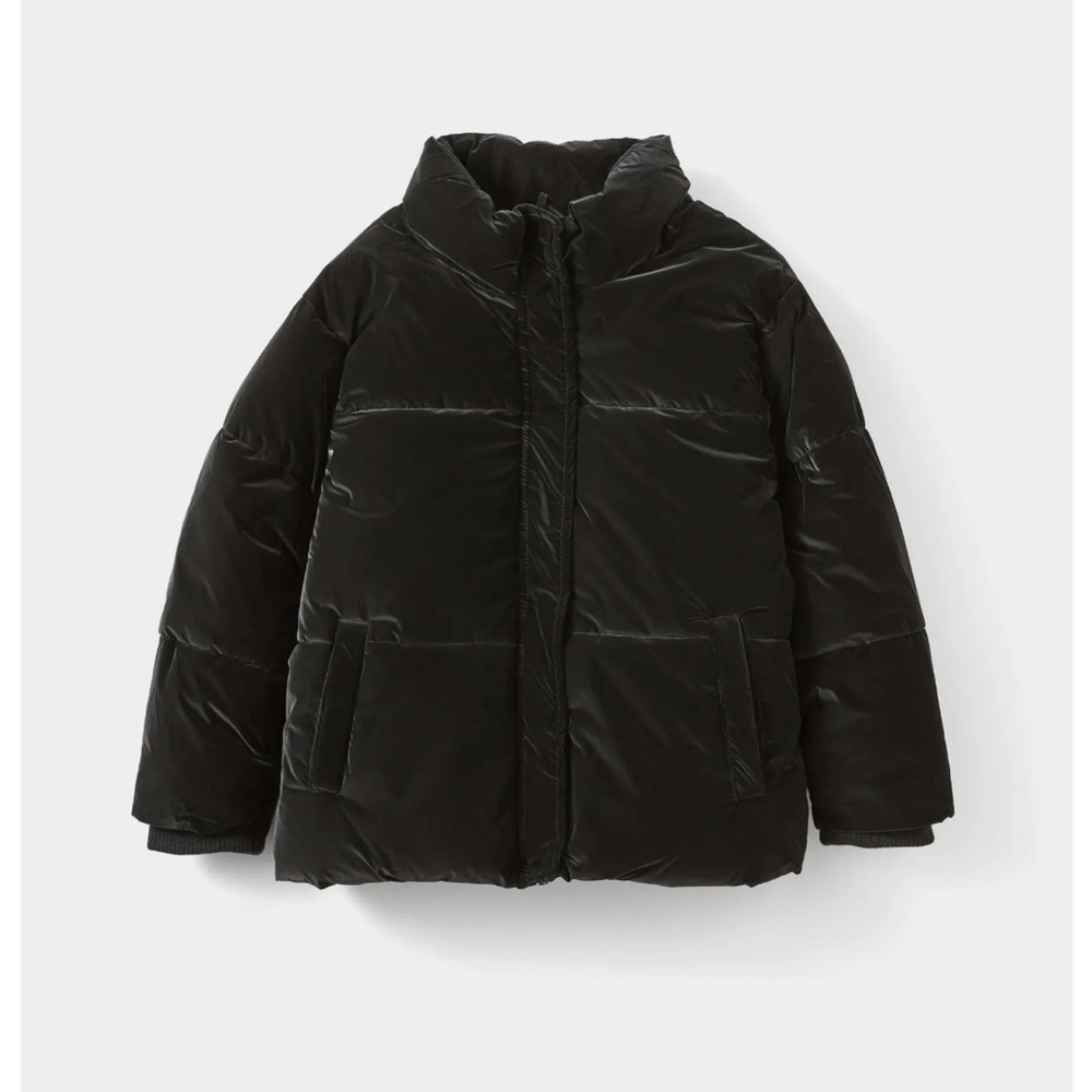 Kids Black Puffer Jacket